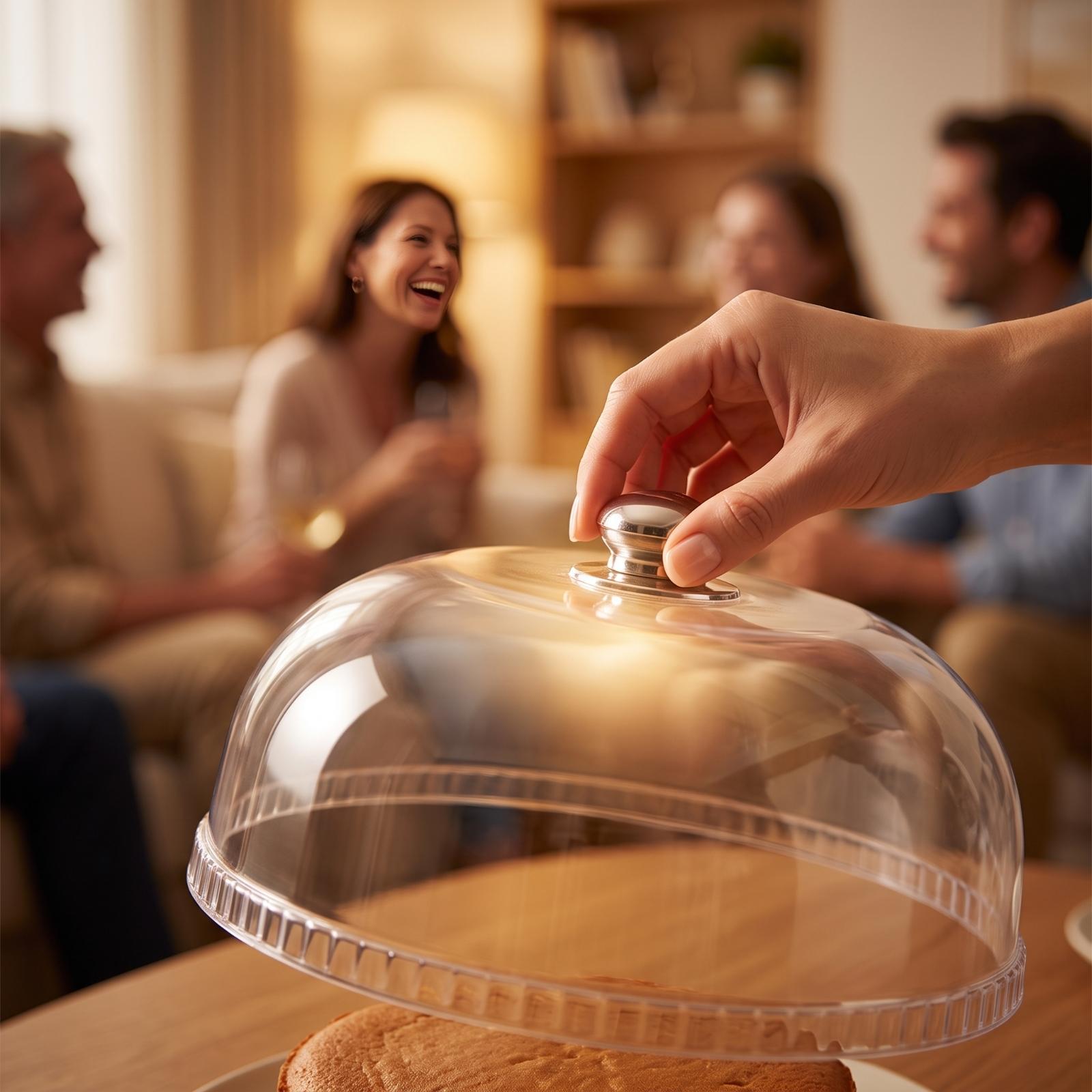 Cake Dome Clear Dome Cover wit - Plastic Dome Clear recension och pris