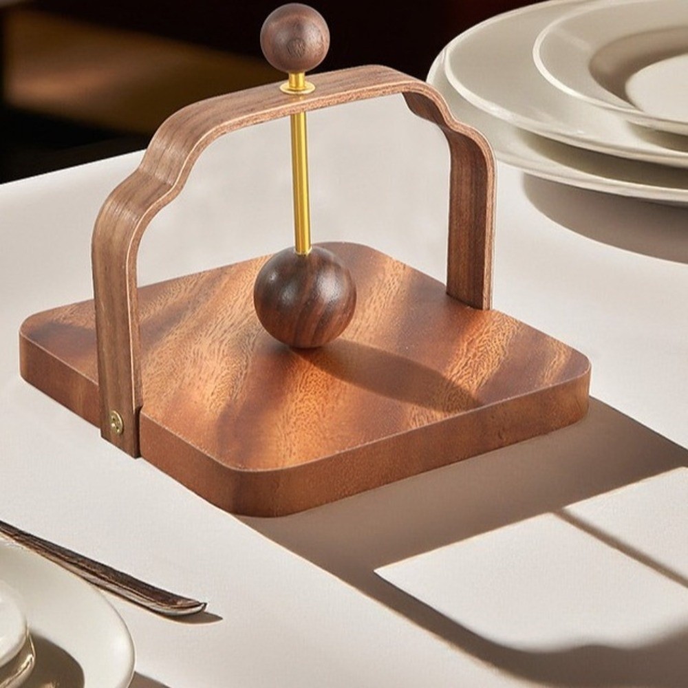 Napkin Stand Retro Walnut Wood - Agar Tissue Culture recension och pris